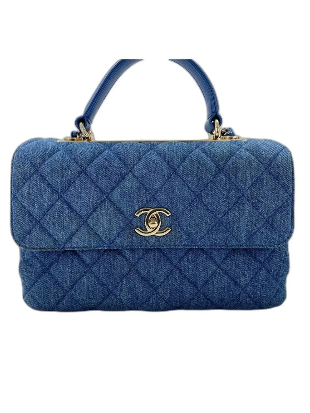 Chanel Handbag Quilted Blue